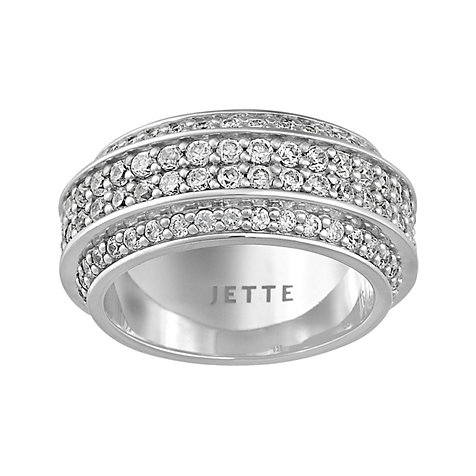 JETTE Silber Damenring Basic
