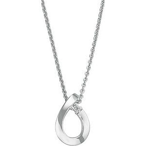 CHRIST Silver Diamonds Collier
