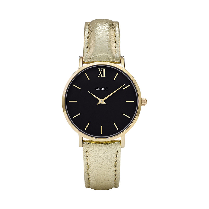 Cluse Damenuhr Minuit Gold Black CL30037 Cluse Damenuhr Minuit Gold Black CL30037