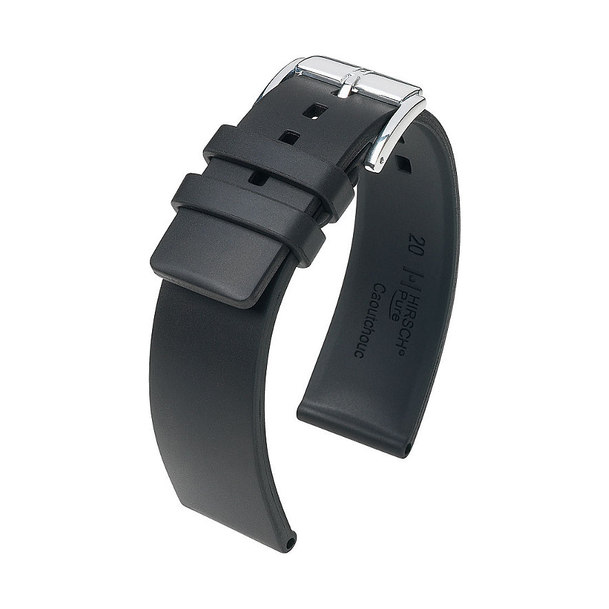 Hirsch Uhrenarmband Kautschuk Pure 40418800218 Hirsch Uhrenarmband Kautschuk Pure 40418800218