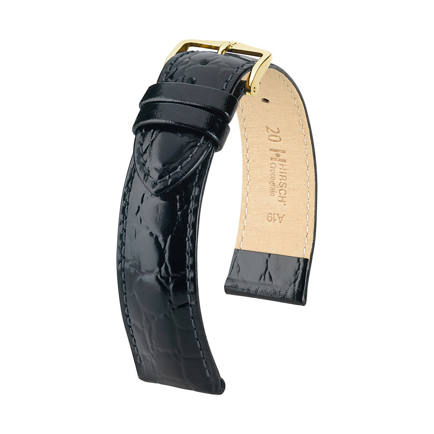 Hirsch Uhrenarmband Leder Crocograin 12302850112 Hirsch Uhrenarmband Leder Crocograin 12302850112