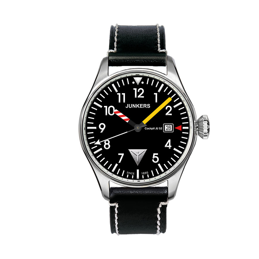 Junkers Cockpit Ju 52 Herrenuhr 6144-3 Junkers Cockpit Ju 52 Herrenuhr 6144-3