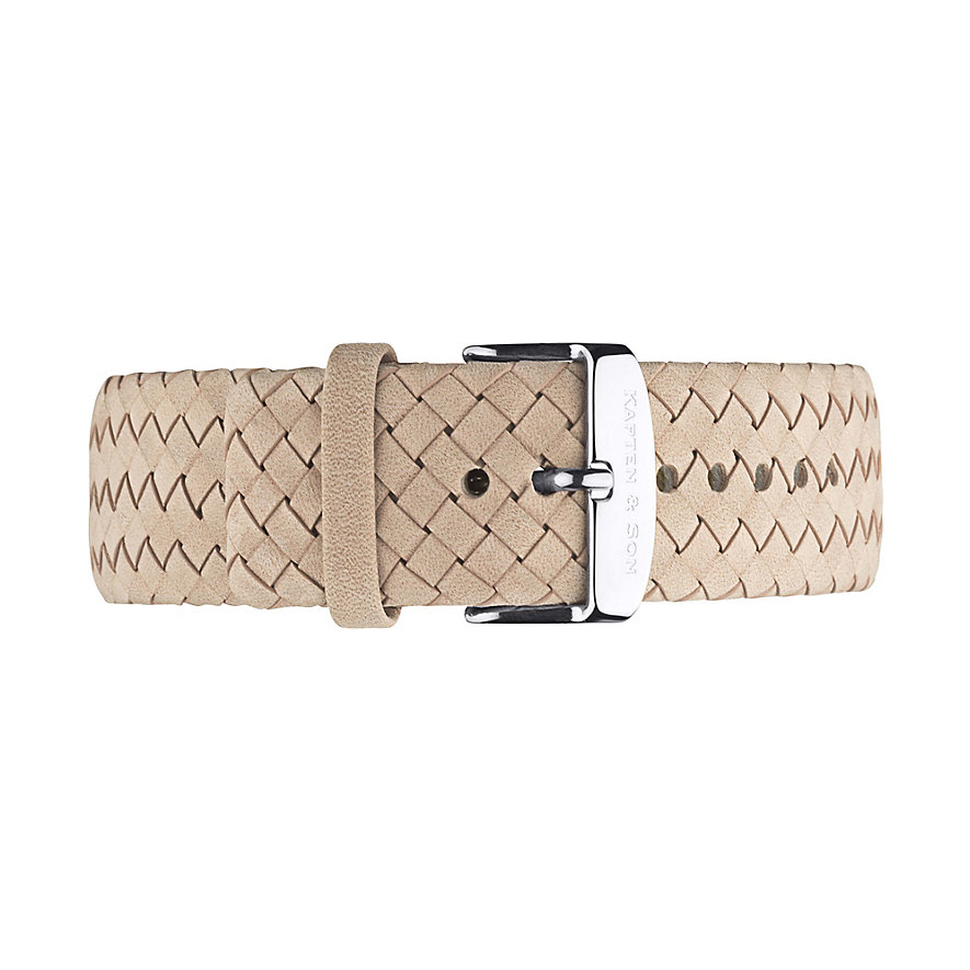 Kapten & Son Lederband Sand Woven Campina 18 mm BK03A0937D12A Kapten & Son Lederband Sand Woven Campina 18 mm BK03A0937D12A