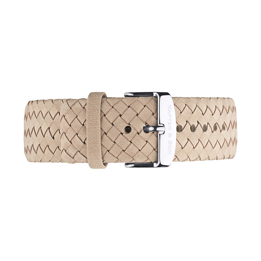 Kapten & Son Lederband Sand Woven Campus 20 mm BK03A0937F12A Kapten & Son Lederband Sand Woven Campus 20 mm BK03A0937F12A