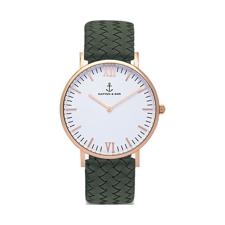 Kapten & Son Unisexuhr Woven CB00A1036F32A Kapten & Son Unisexuhr Woven CB00A1036F32A