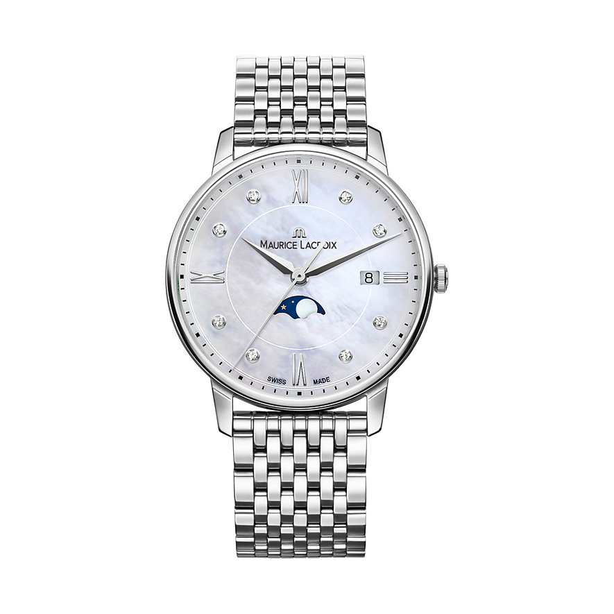 

Maurice Lacroix Herrenuhr Eliros Date Moonphase EL1096-SS002-170-1 Edelstahl