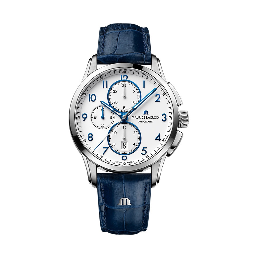 

Maurice Lacroix Herrenuhr Pontos Chronograph PT6388-SS001-120-4 Edelstahl