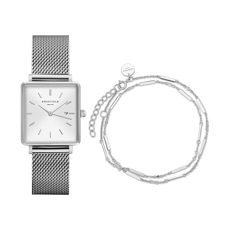 

Rosefield Horloge-set White Sunray QSZDW-X229