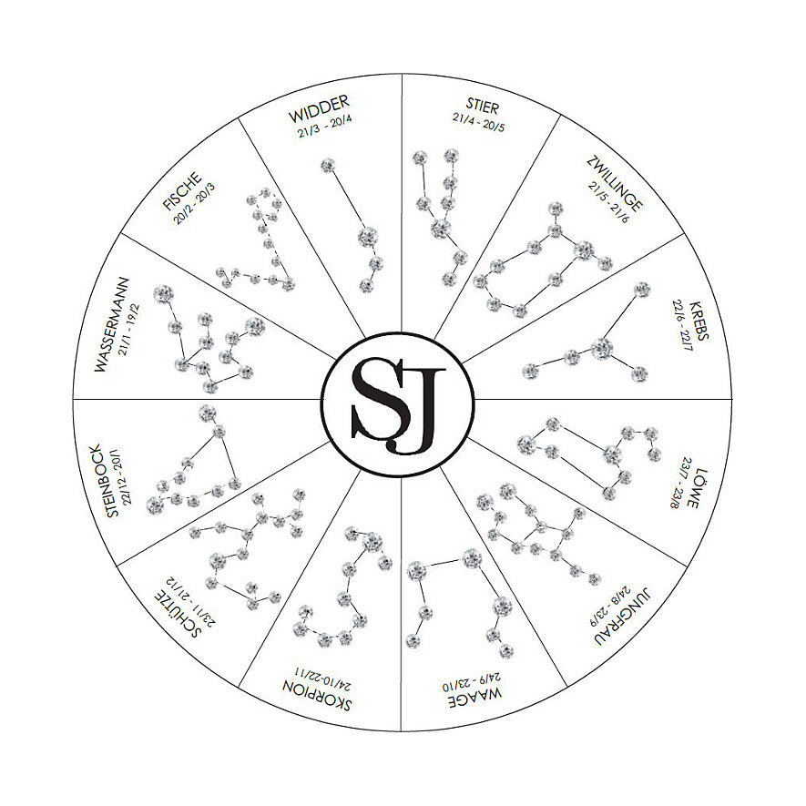 Sif Jakobs Kette Sternzeichen Waage Sj P1060 Cz Yg 45 Jetzt Bei Christ Sichern