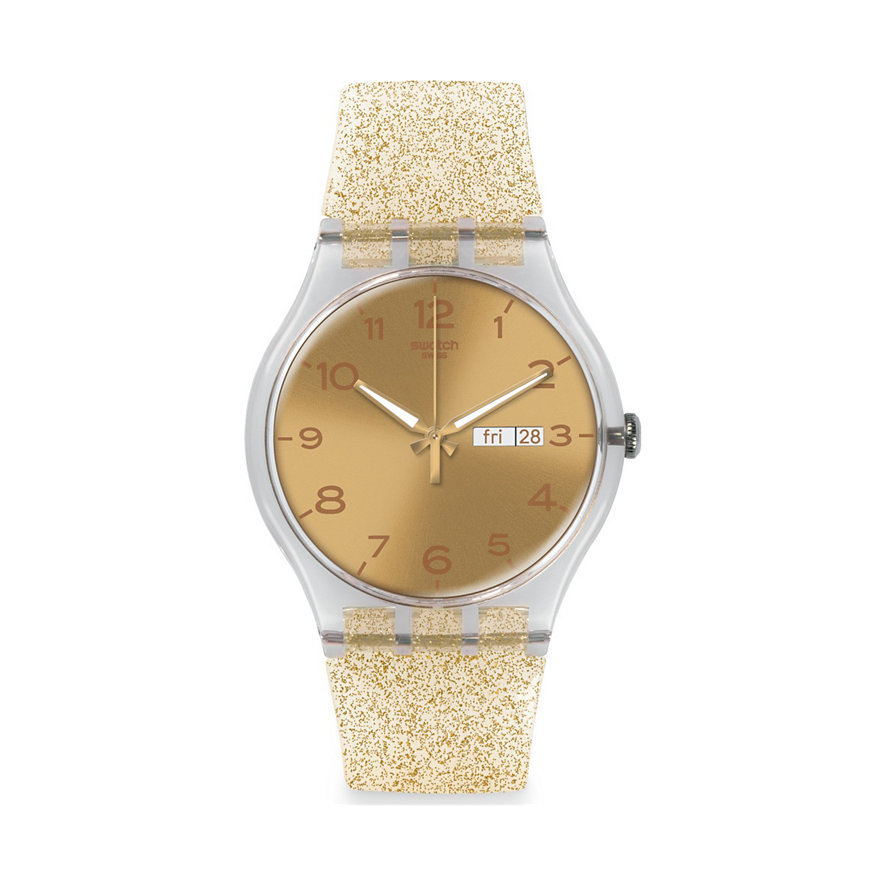 Swatch Damenuhr Golden Sparkle SUOK704 Swatch Damenuhr Golden Sparkle SUOK704