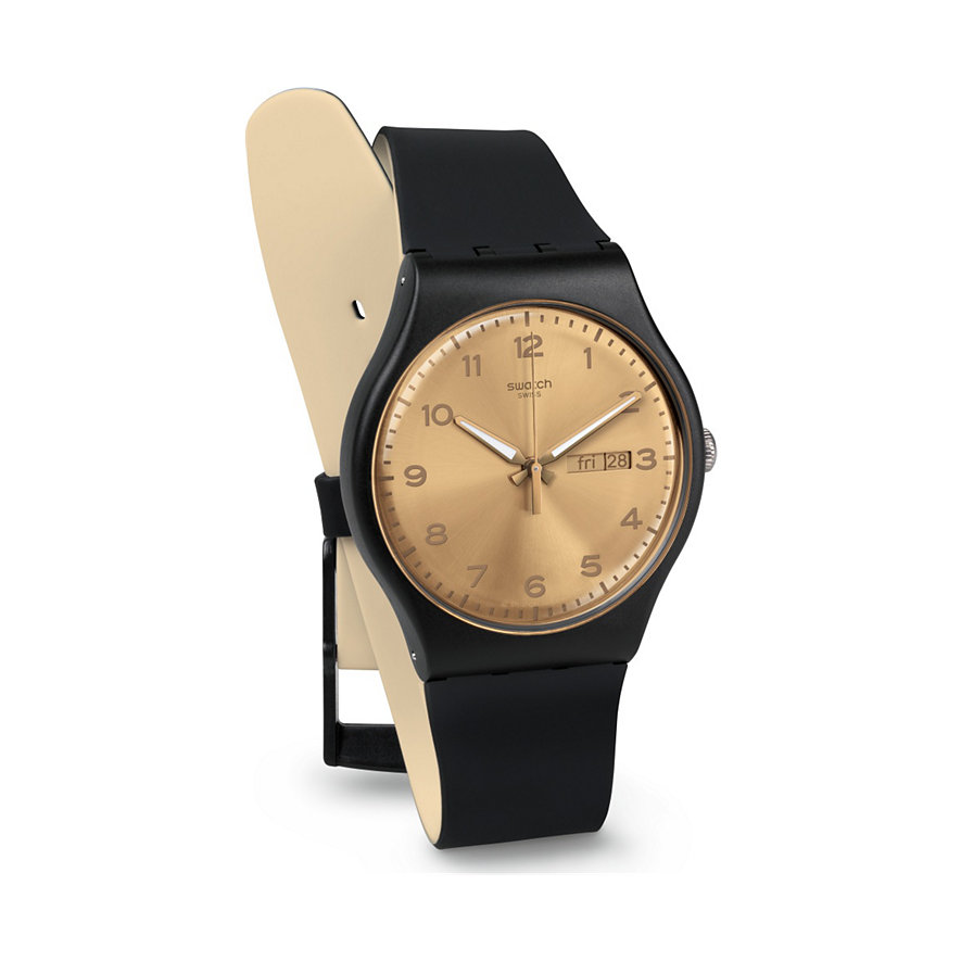 Swatch Herrenuhr Golden Friend SUOB716 Swatch Herrenuhr Golden Friend SUOB716