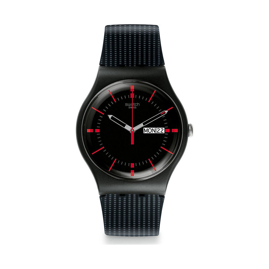 swatch red black