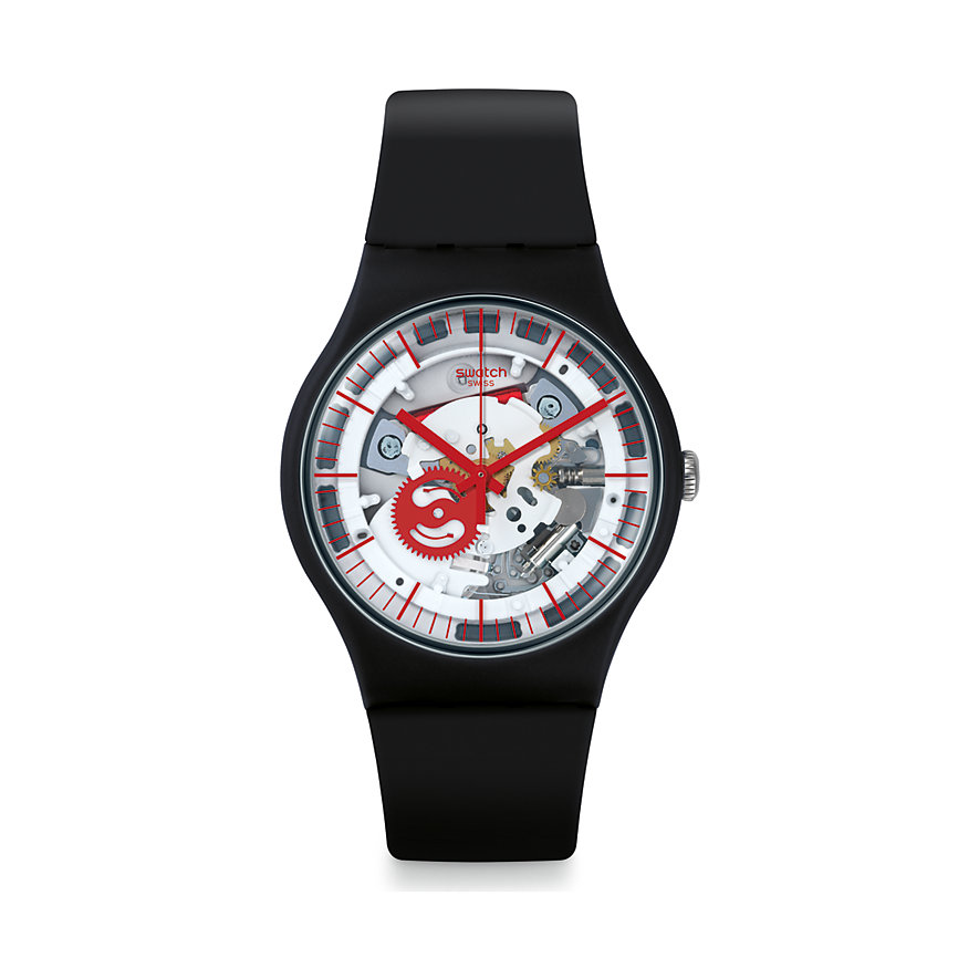 Swatch Unisexuhr Siliblack SUOB153 Swatch Unisexuhr Siliblack SUOB153