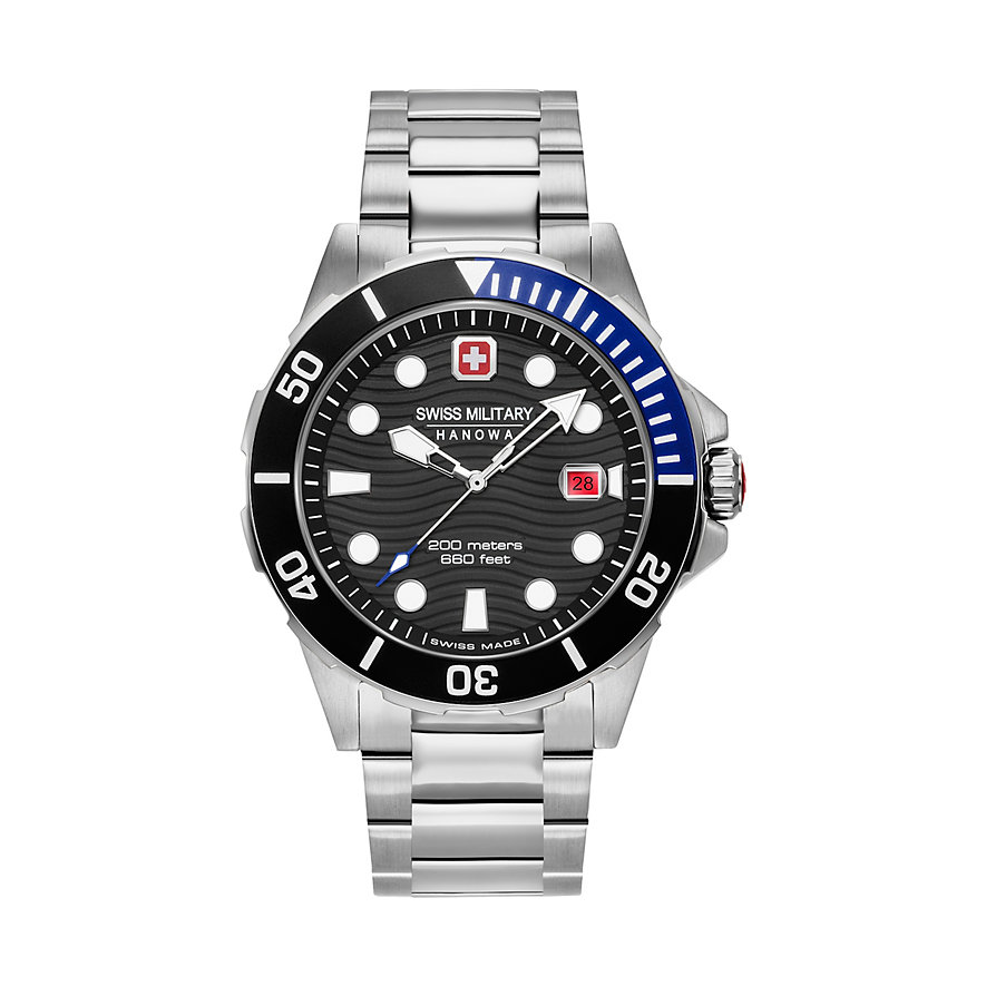 

Swiss Military Hanowa Herrenuhr 06-5338.04.007.03 Edelstahl