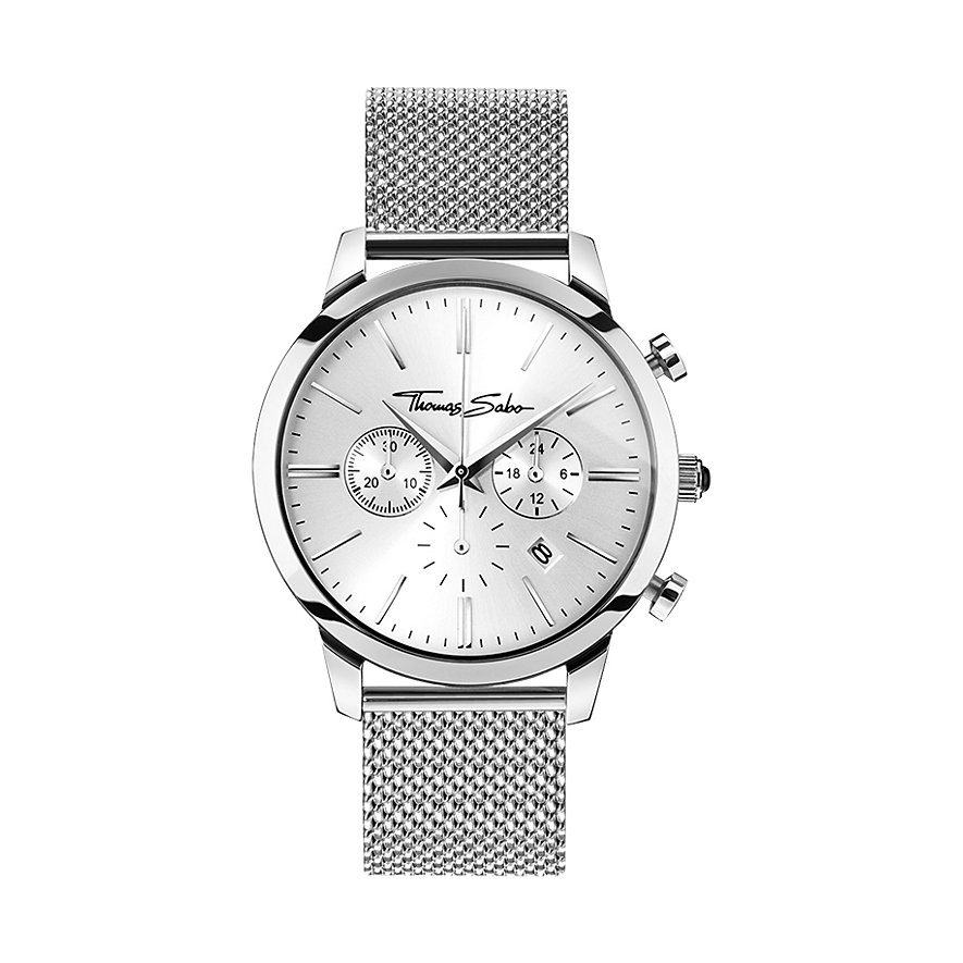 

Thomas Sabo Chronograph Rebel at heart WA0244-201-201-42 mm Edelstahl