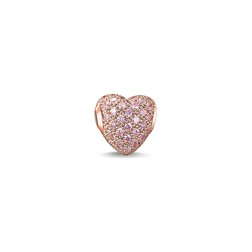 Thomas Sabo Karma Bead Pinkes Pavéherz K0144-416-9 Thomas Sabo Karma Bead Pinkes Pavéherz K0144-416-9