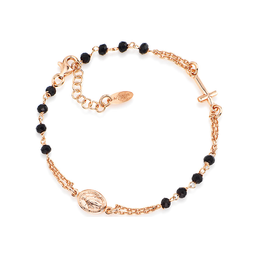 Amen Armband Rosaries crystal BRORN3 925er Silber