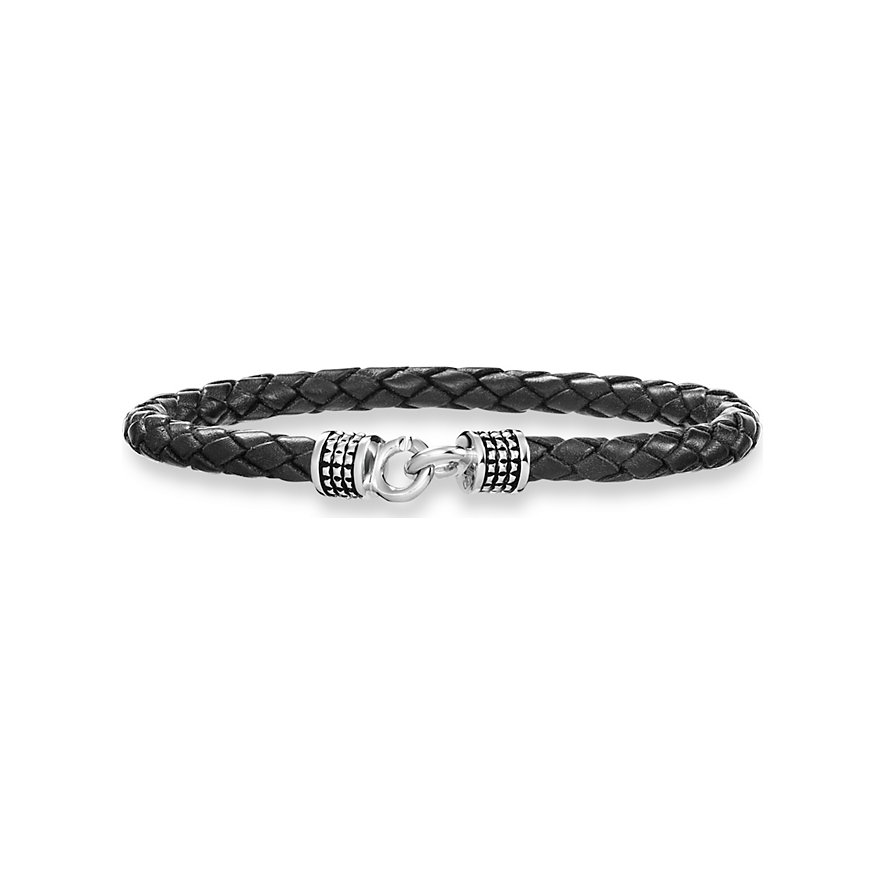 

Caï Bracelet 132260277-21 925 Argent rhodié, Cuir
