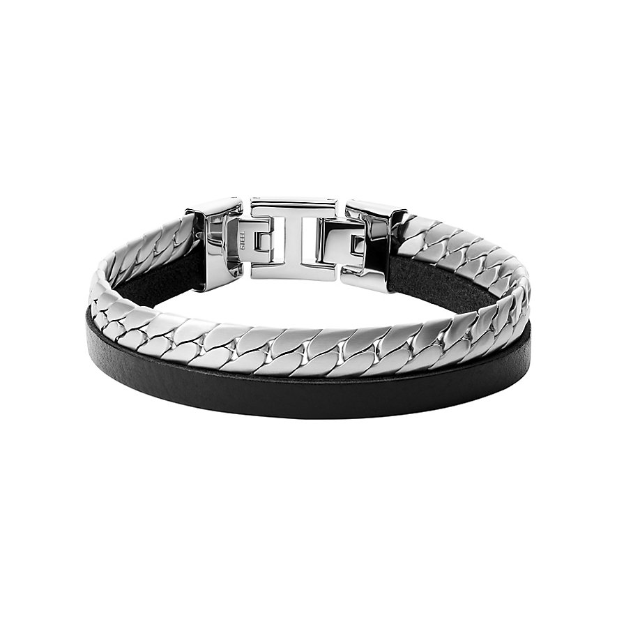 

Fossil Bracelet JF03634040 Acier inoxydable, Cuir