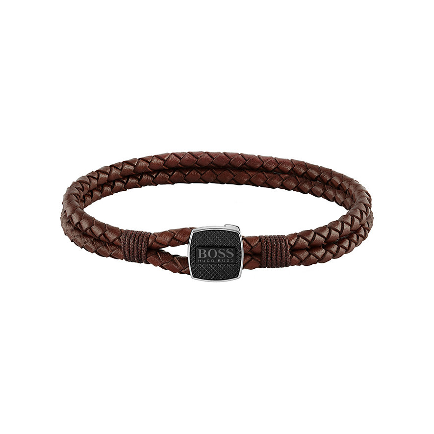

Hugo Boss Armband 1580048M Edelstahl, Leder