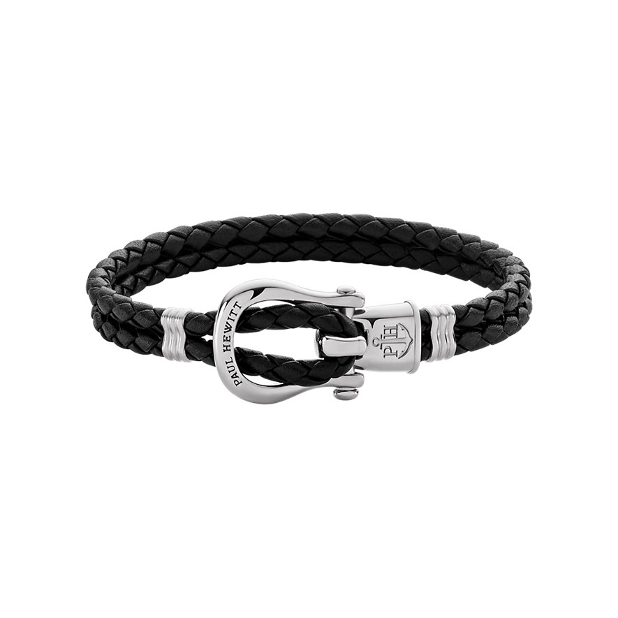 

Paul Hewitt Armband Phinity PH-FSH-L-S-B-M Leder, Edelstahl