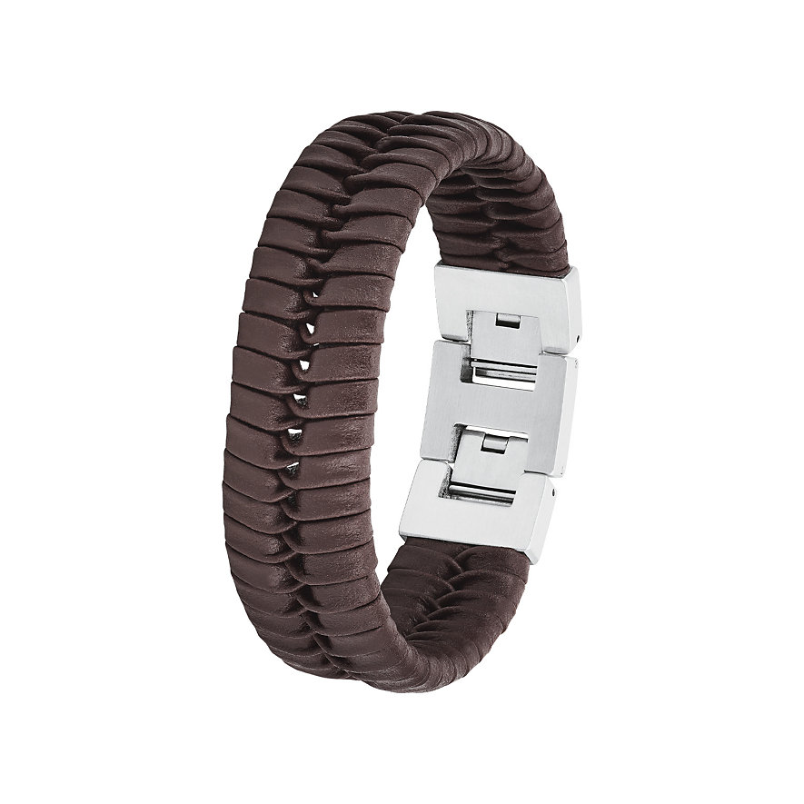 

s.Oliver Armband 2027440 Edelstahl, Leder