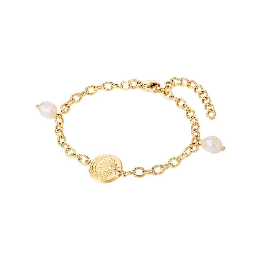 Valero Pearls Armband 50100142 Edelstahl