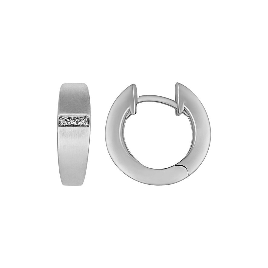 CHRIST Silver Diamonds Creole 84992798 CHRIST Silver Diamonds Creole 84992798