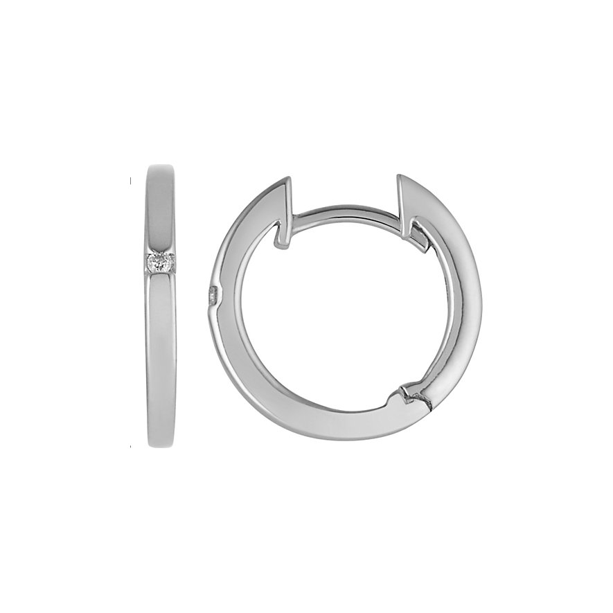 CHRIST Silver Diamonds Creole 84995940 CHRIST Silver Diamonds Creole 84995940