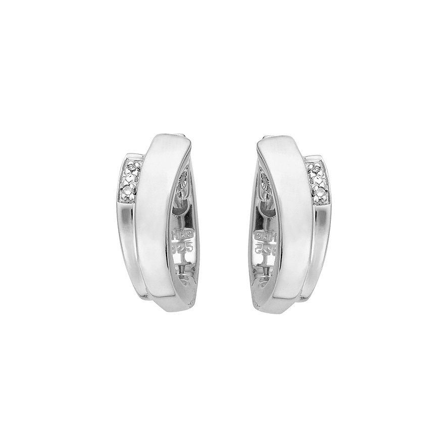 CHRIST Silver Diamonds Creole 85996096 CHRIST Silver Diamonds Creole 85996096