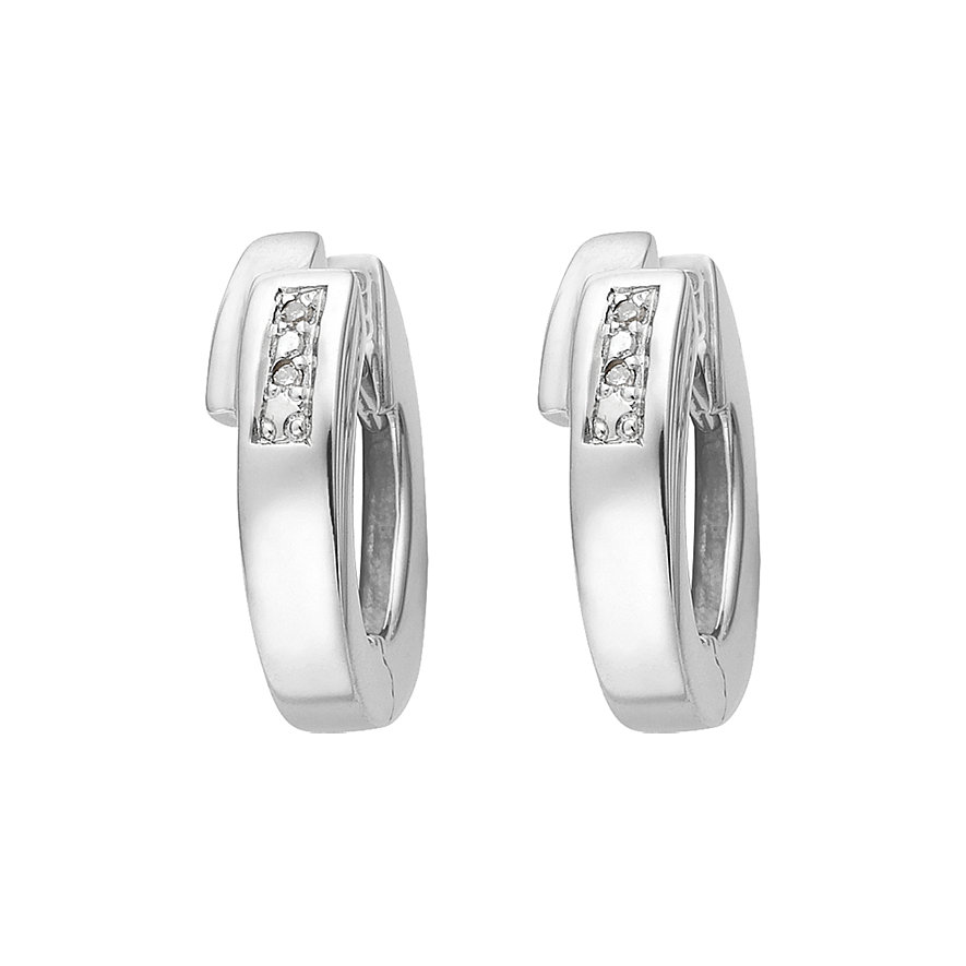 CHRIST Silver Diamonds Creole 85996150 CHRIST Silver Diamonds Creole 85996150