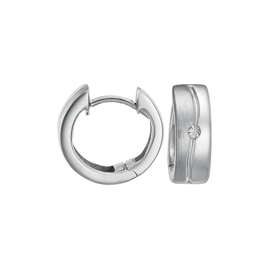 CHRIST Silver Diamonds Creole 86252988 CHRIST Silver Diamonds Creole 86252988