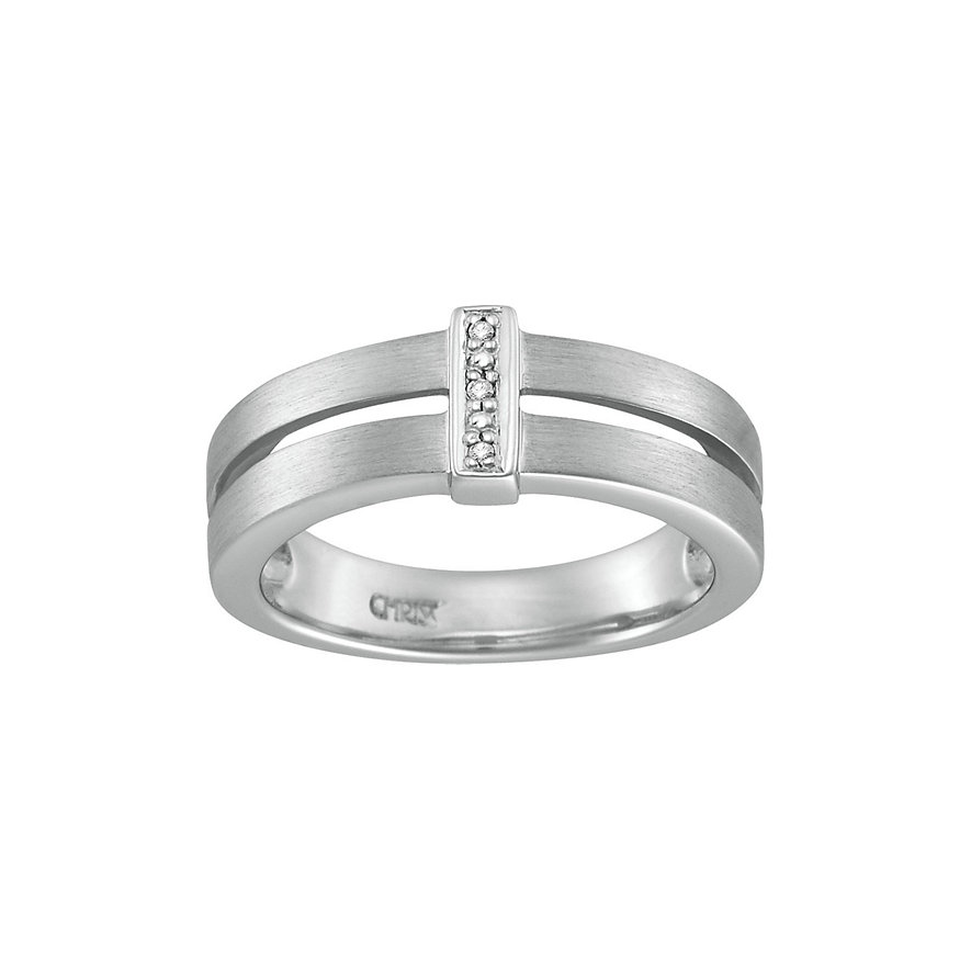 CHRIST Silver Diamonds Damenring 60016356 CHRIST Silver Diamonds Damenring 60016356