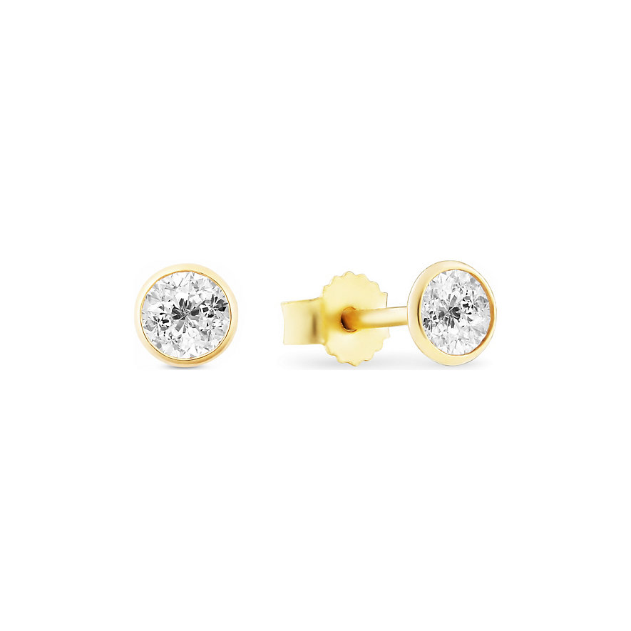

FAVS Boucles d'oreilles à fermoir à poussette 87132056 585 Or jaune