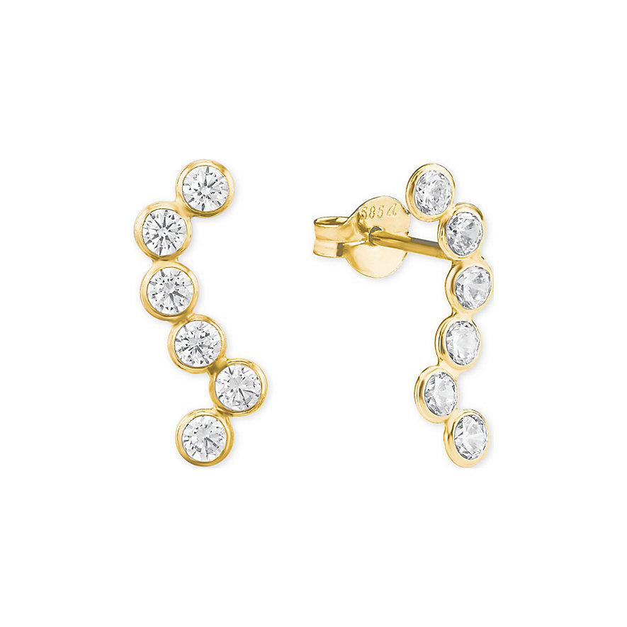 

FAVS Boucles d'oreilles à fermoir à poussette 87373398 585 Or jaune