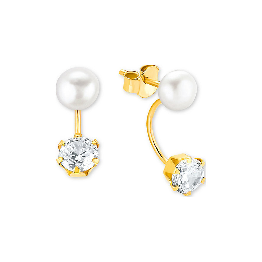 

FAVS Boucles d'oreilles à fermoir à poussette 87382371 375 Or jaune