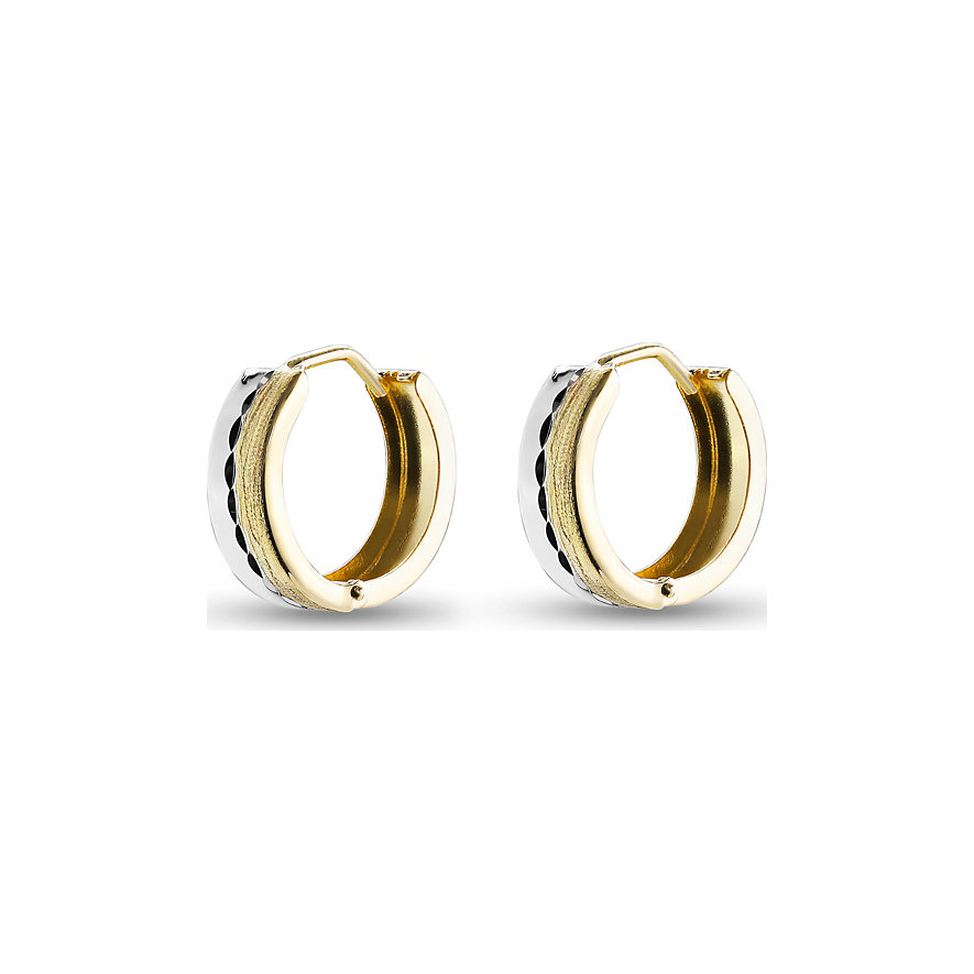 

FAVS Créoles 87131963 585 Or jaune, 585 Or blanc