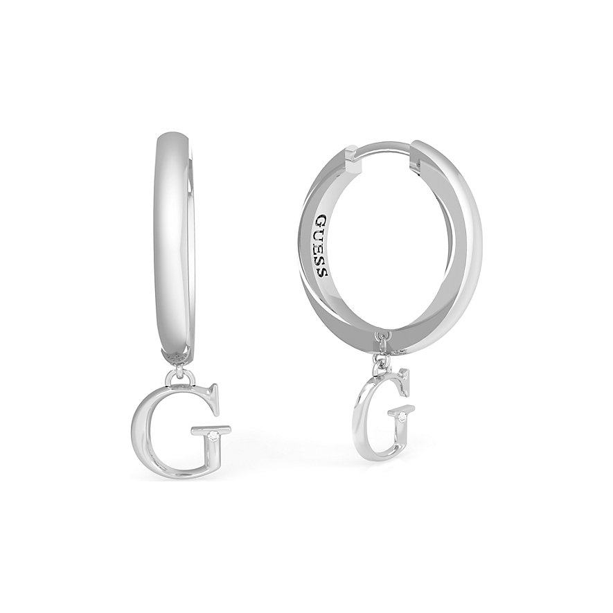 Guess Creole G Charm&crystal Huggies Guess Creole G Charm&crystal Huggies