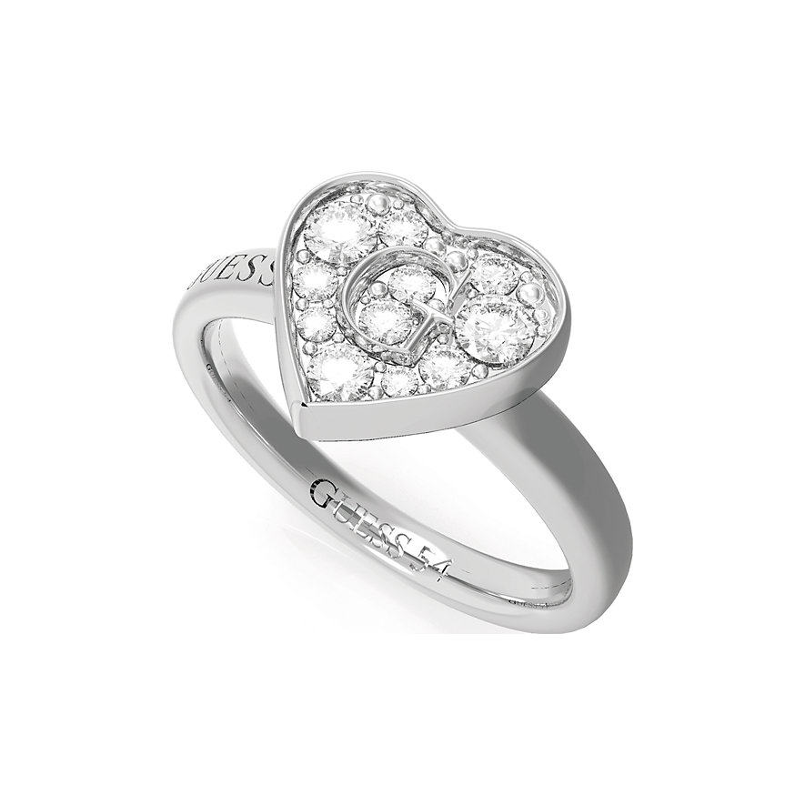 Guess Damenring Pave G Heart Crystals Guess Damenring Pave G Heart Crystals