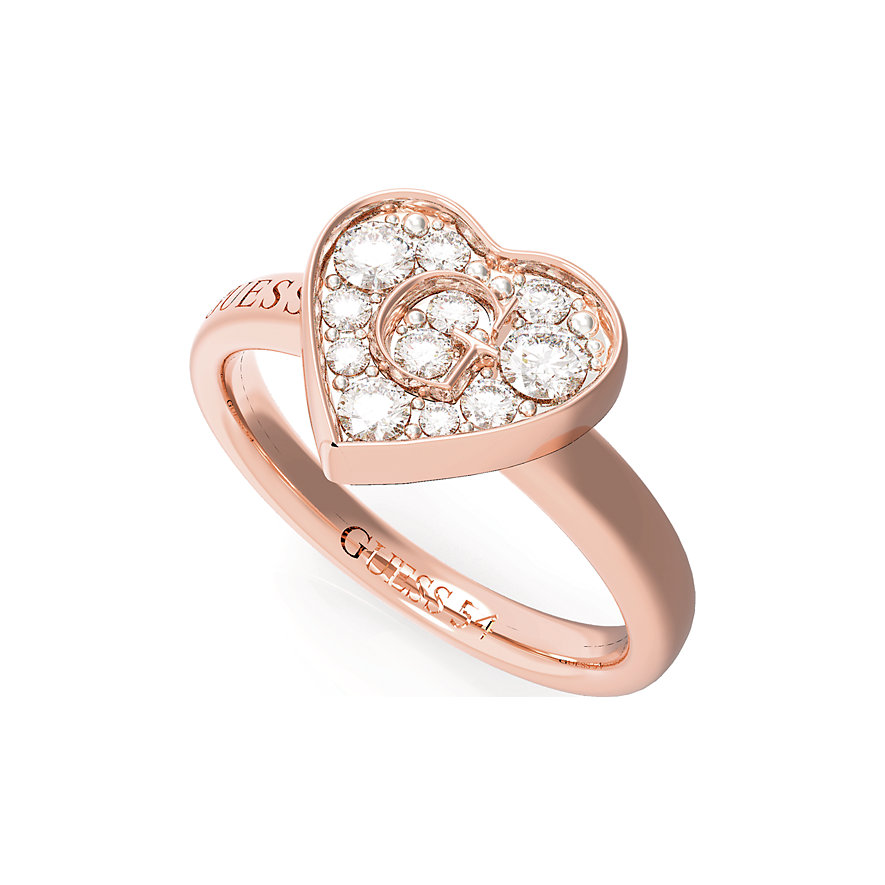 Guess Damenring Pave G Heart Crystals Guess Damenring Pave G Heart Crystals