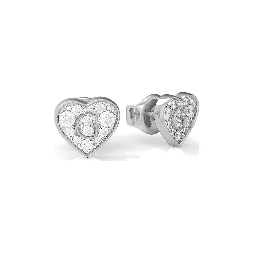 Guess Ohrstecker Pave G Heart Crystals Guess Ohrstecker Pave G Heart Crystals