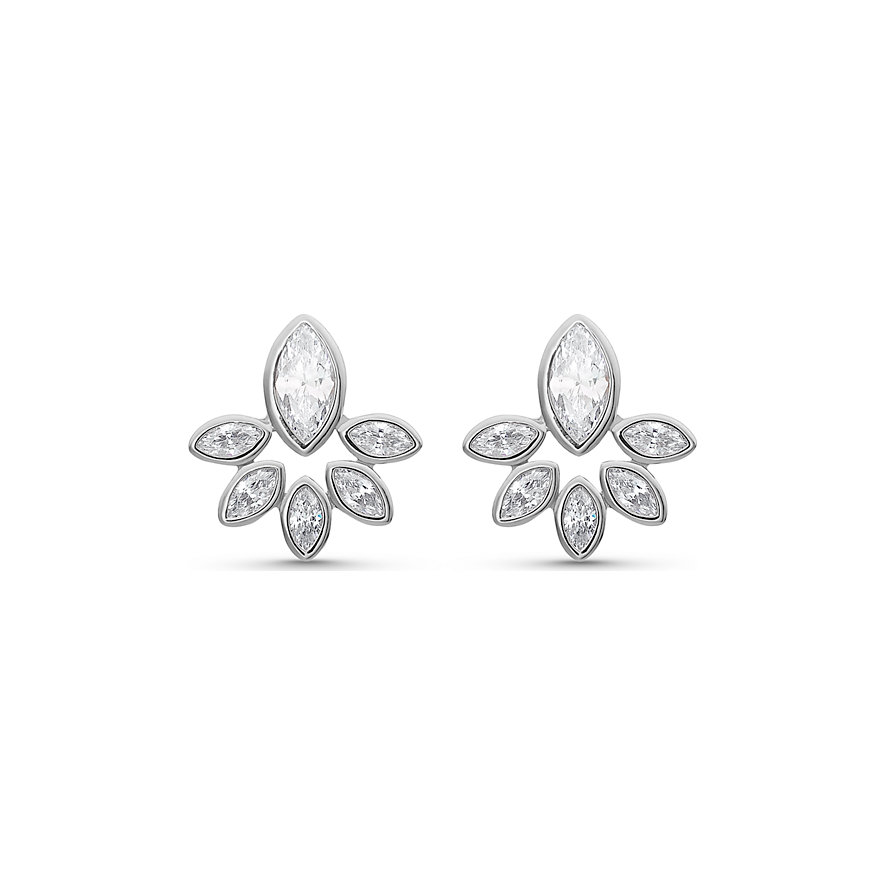 

JETTE Boucles d'oreilles à fermoir à poussette 87767299 925 Argent rhodié