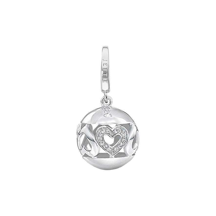 JETTE Charms Kugel mit Herzen JETTE Charms Kugel mit Herzen