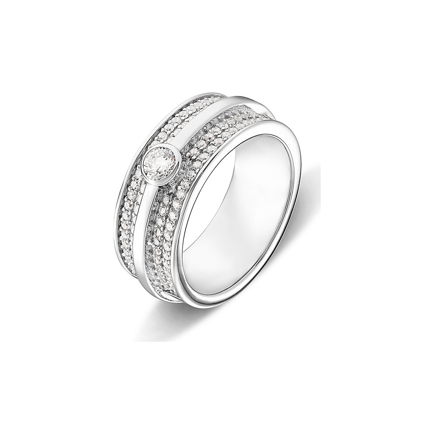 

JETTE Damenring 87458822 Silber rhodiniert