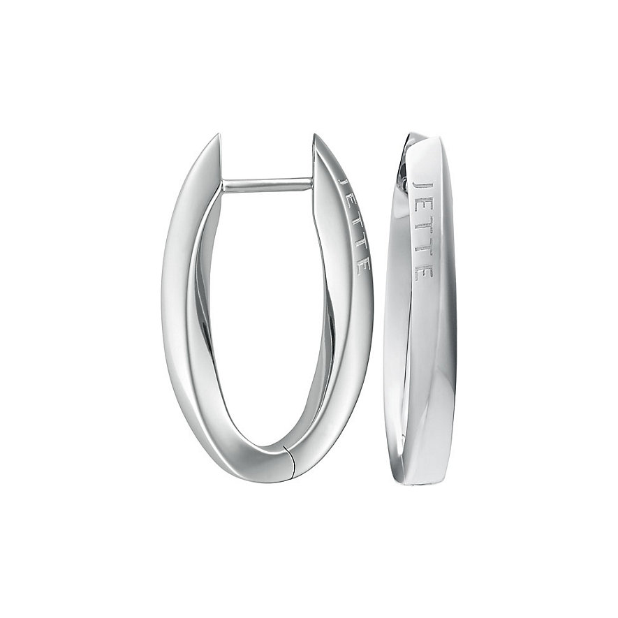 JETTE Silver Creole Twisted 86573660 JETTE Silver Creole Twisted 86573660