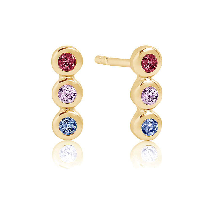 

Sif Jakobs Jewellery Boucles d'oreilles à fermoir à poussette SJ-E2640-XCZ-YG 925 Argent