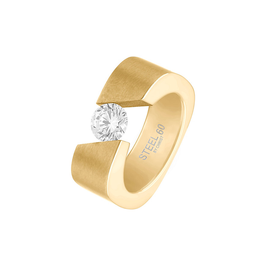 STEEL BY CHRIST Damenring 86725045 STEEL BY CHRIST Damenring 86725045