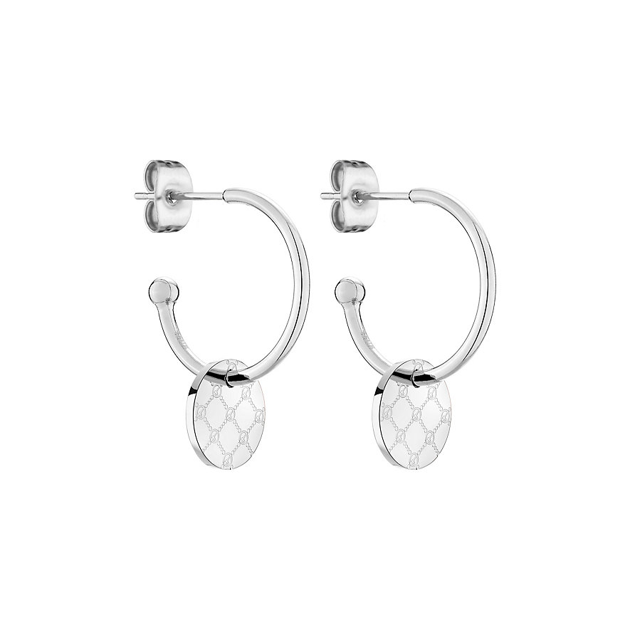Tamaris Orecchini A Cerchio TJ-0337-E-13, Acciaio Inox Placcato Oro Rosa, 1 Cm, Chiusura A Incastro, In Confezione Regalo
