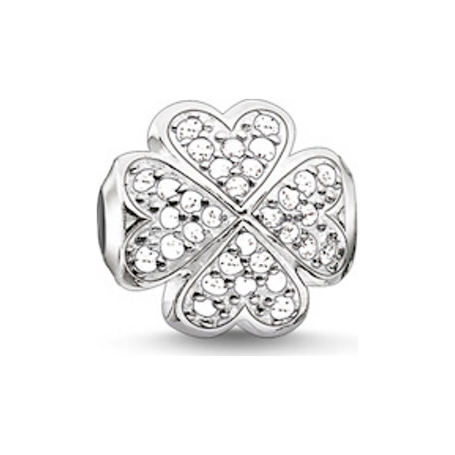 Thomas Sabo Charm Kleeblatt Weiß K0171-051-14 Thomas Sabo Charm Kleeblatt Weiß K0171-051-14
