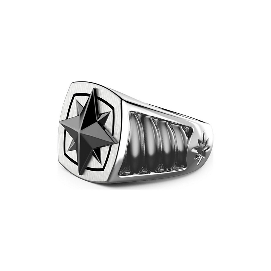 

Zancan Herrenring ESA016 925er Silber, Keramik
